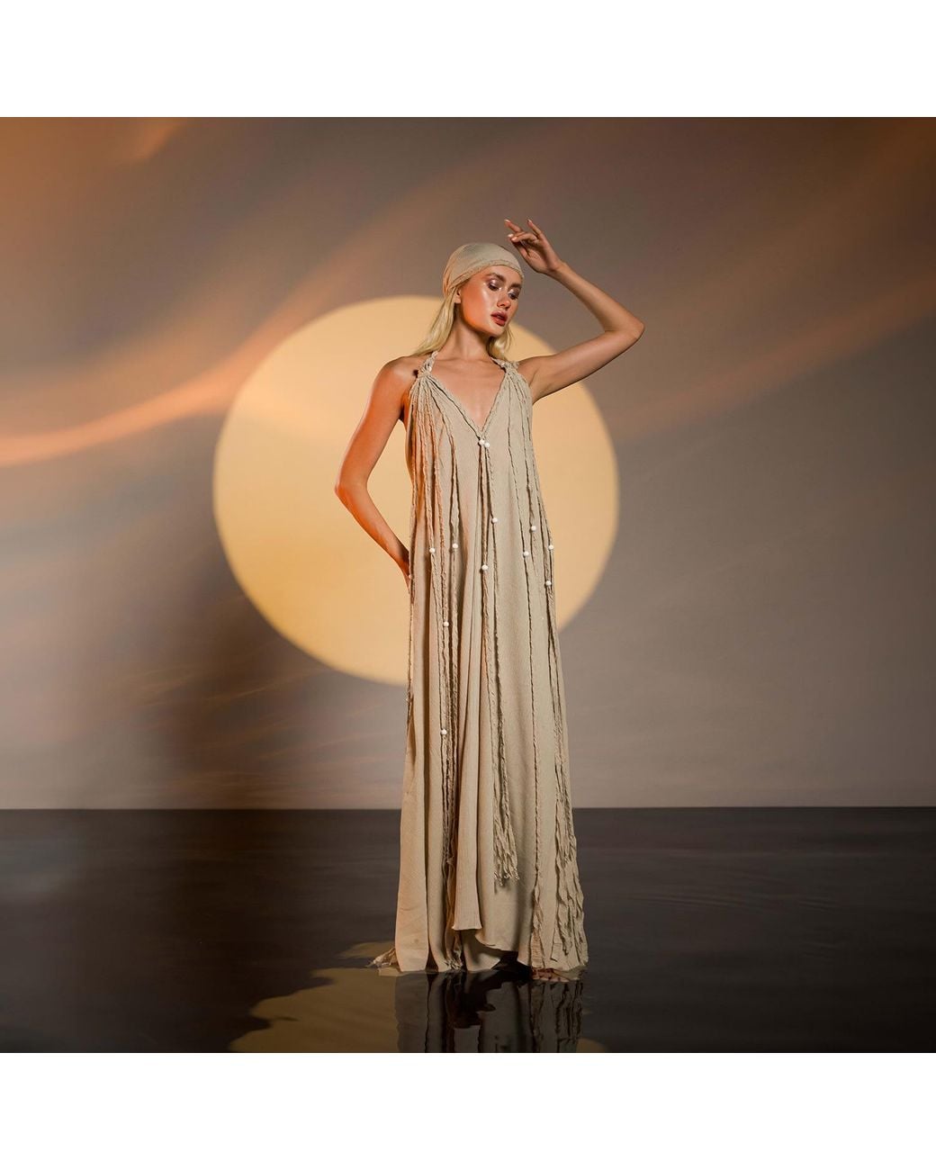 Zhenabia Natural Neutrals Kismet Dress