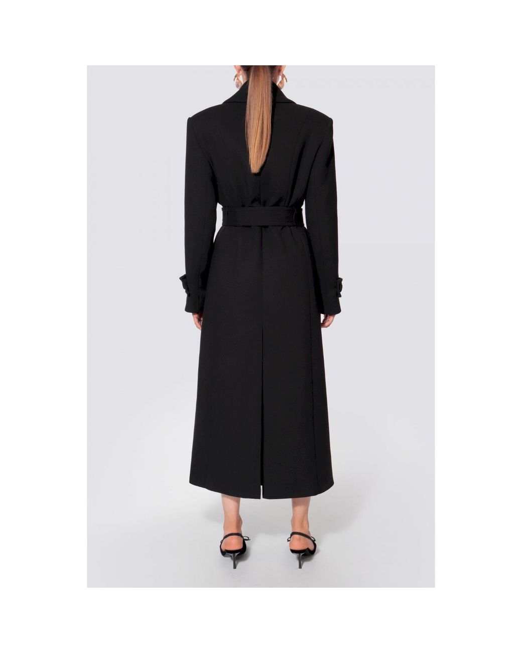 AGGI by HALEWSKI Black Cartney Maxi Coat