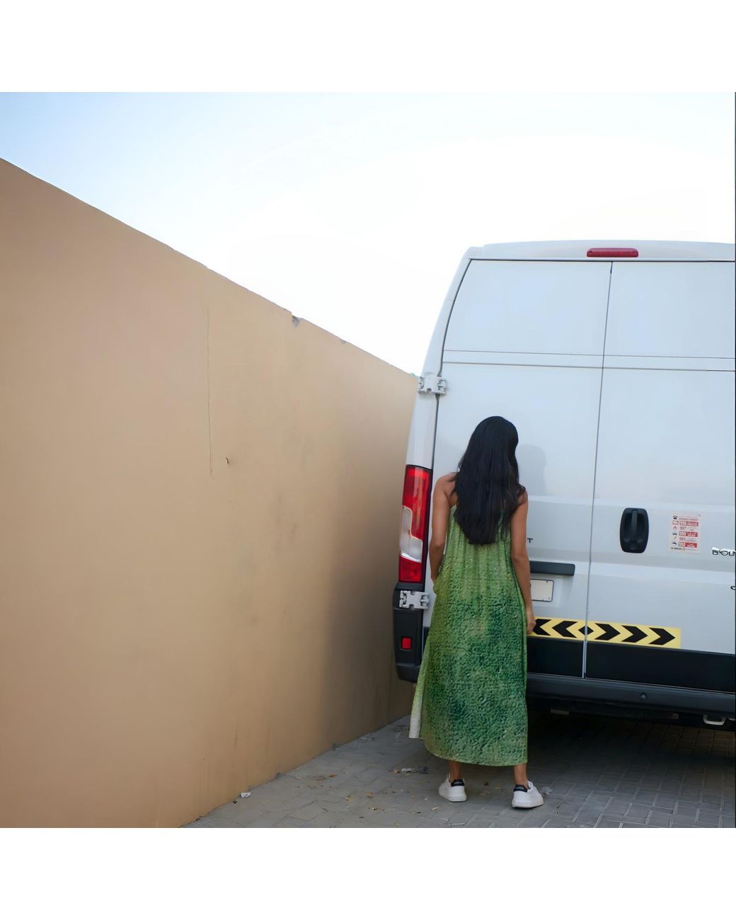 DHARA SHETH DUBAI Green Fleur & Fruit Vintage Spaghetti Strap Maxi Dress