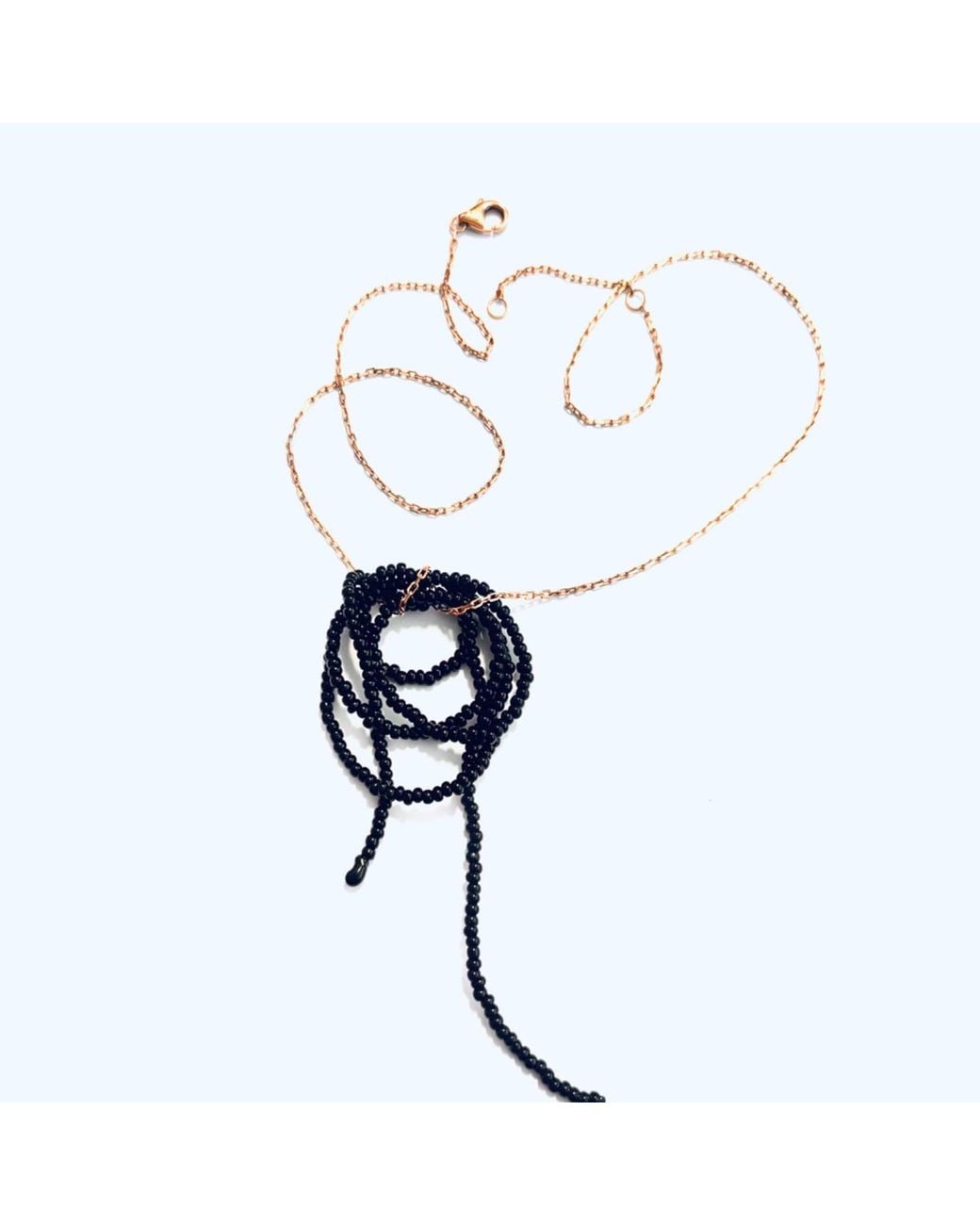 Dopamine Fix by Martina Nunez Black Knot Tangled Pendant