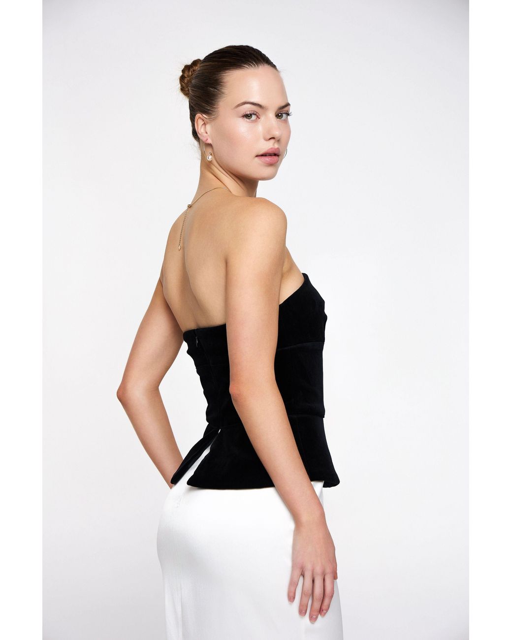Marieta Yan Black Dahlia Velvet & Satin Dress