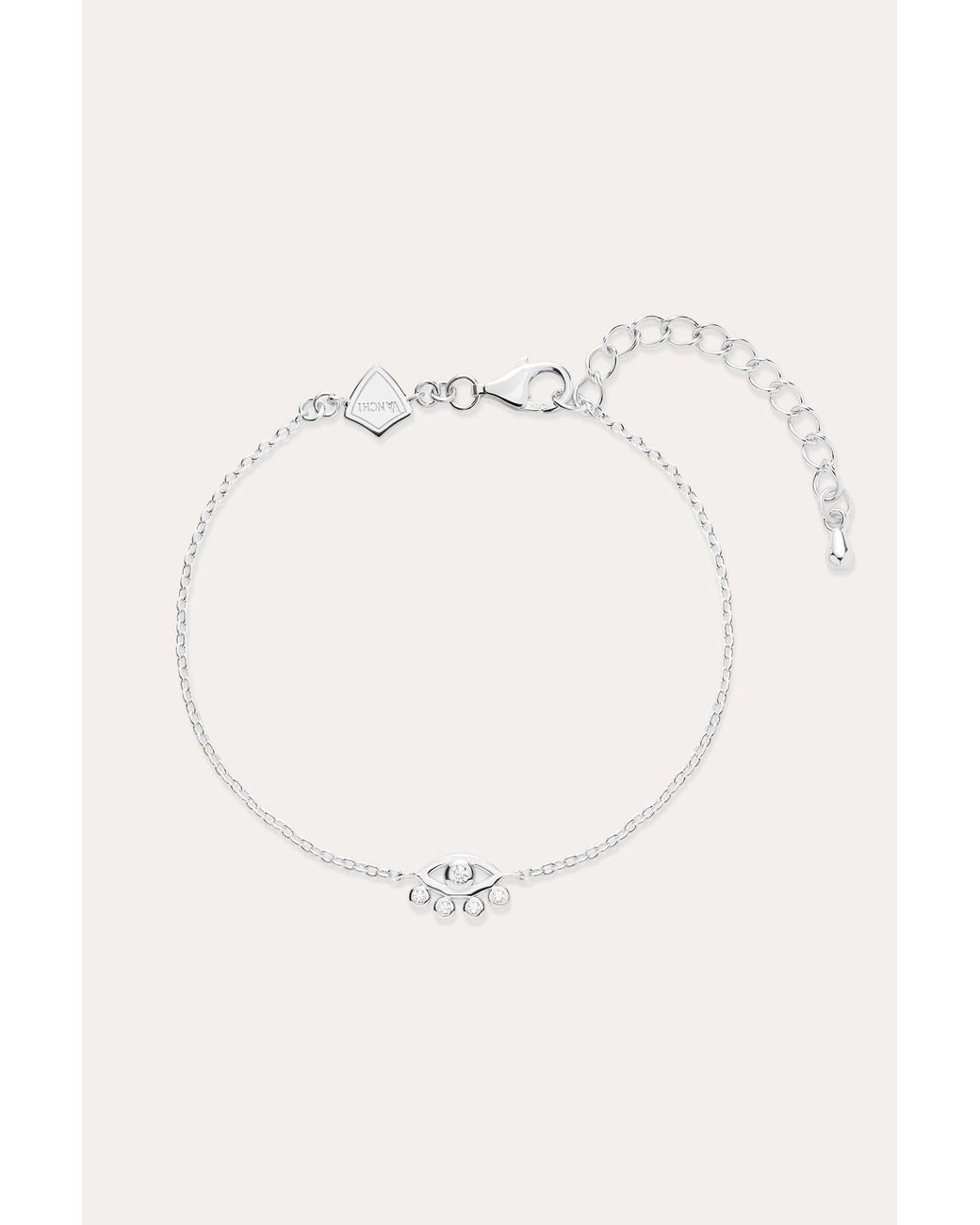 Vanhi White Defender Evil Eye Bracelet