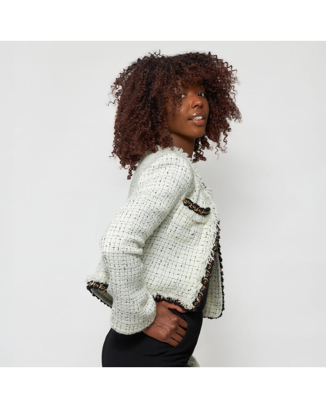 Solgo Atelier Gray Aret Tweed Jacket