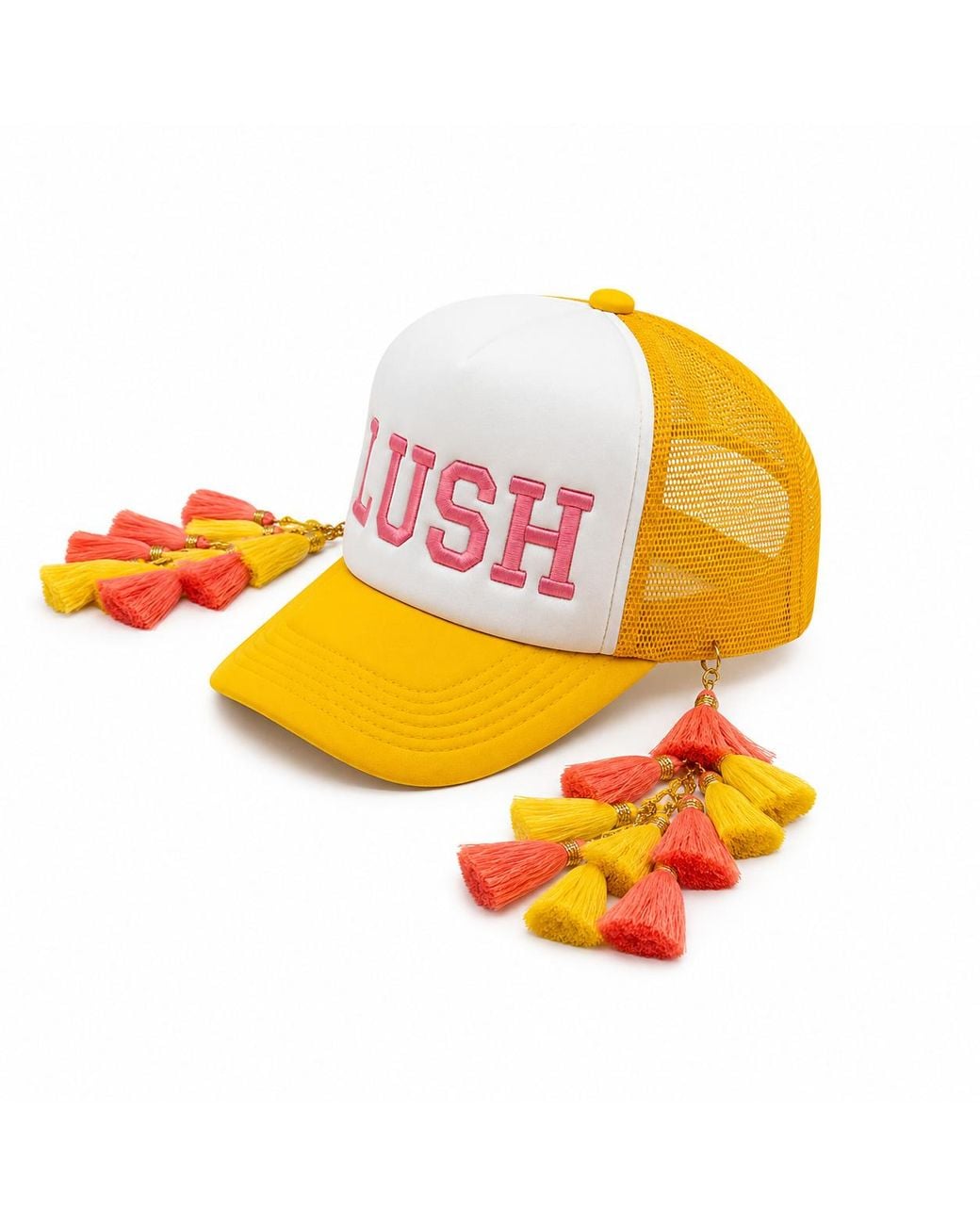 Julia Clancey Yellow Lush Chacha Trucker Cap