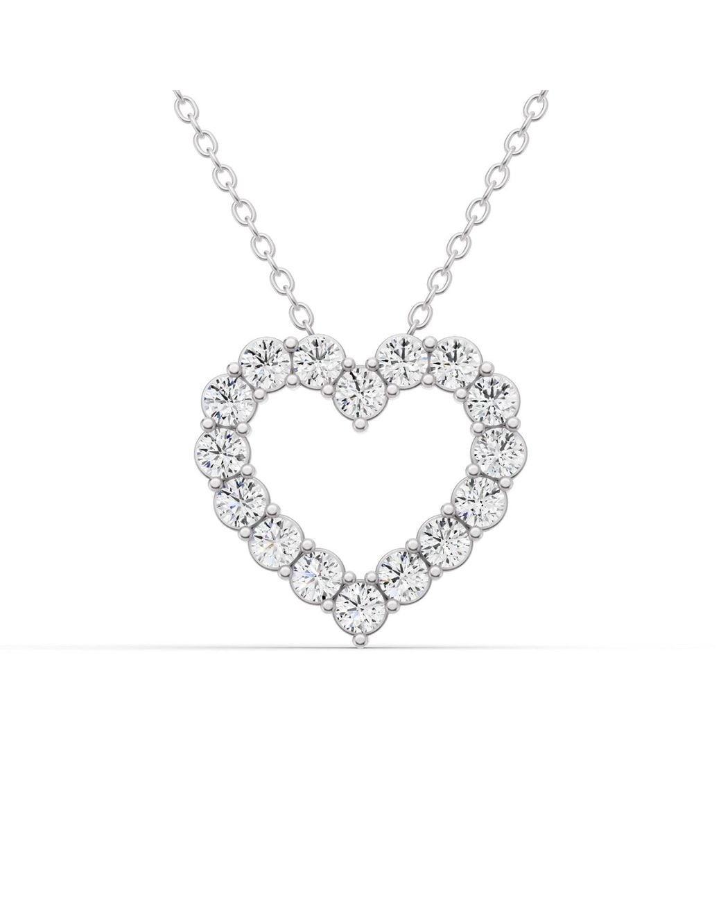 SEREIA OFFICIAL Metallic 14K 0.25 Ct With Lab Diamonds Sereia's Heart Pendant