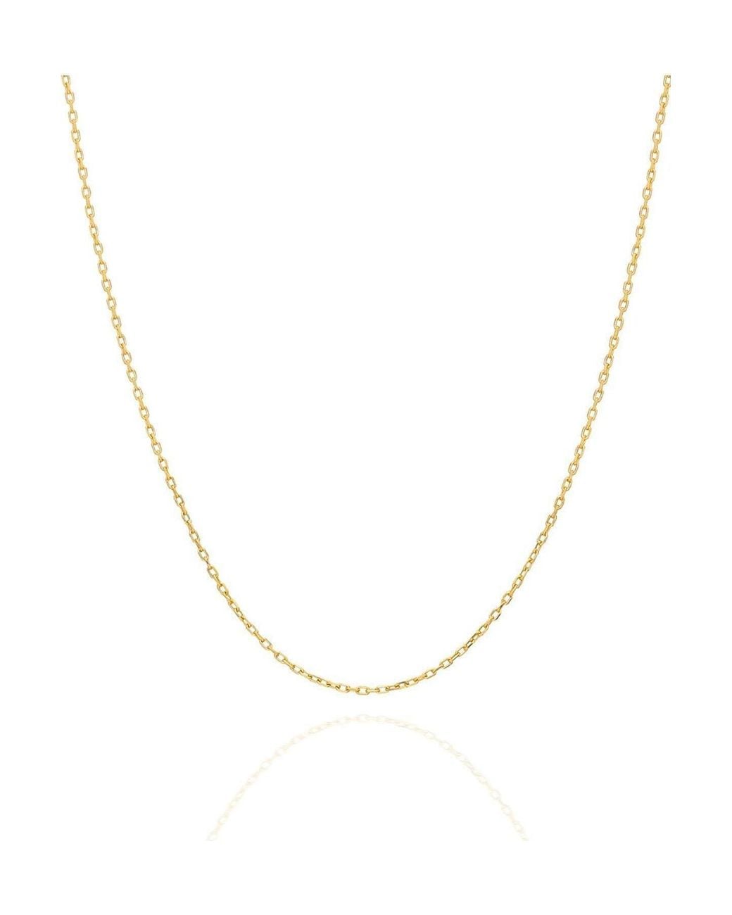 Spero London Metallic Curb Chain Necklace Sterling