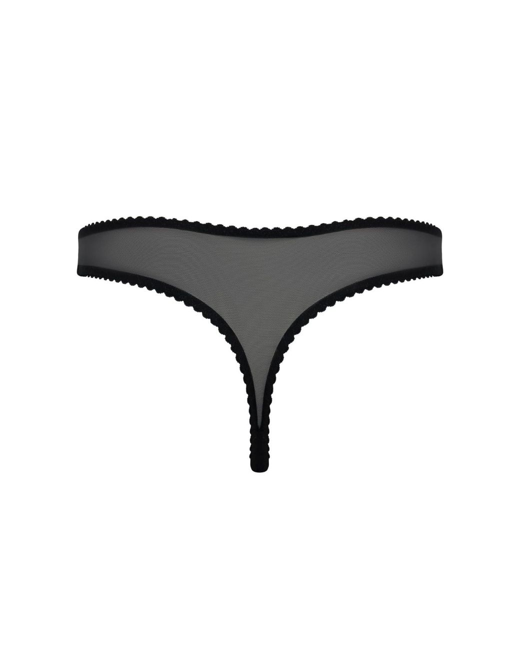 Daily Underwear Black String Panties Ombre