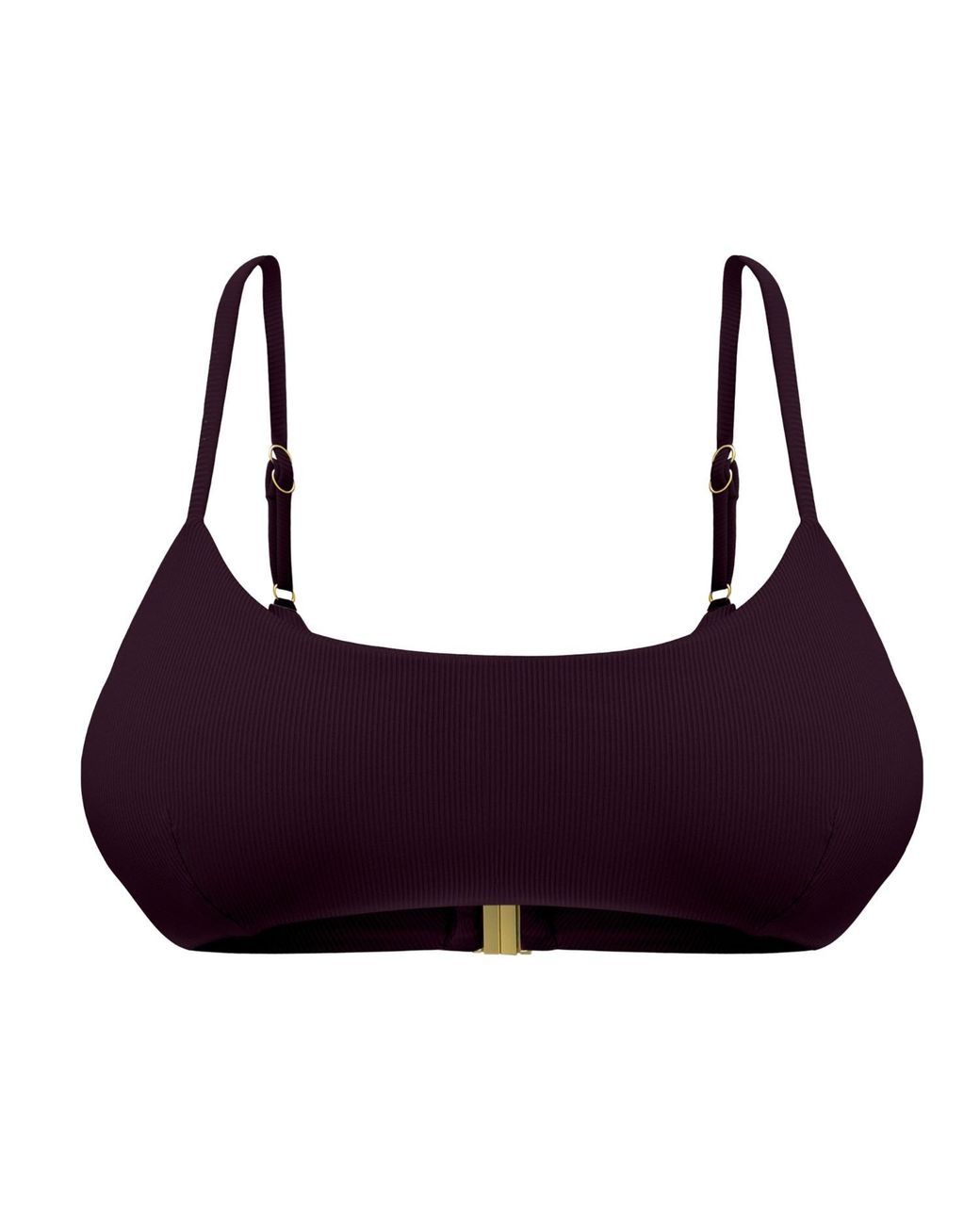 Mihara Purple Gia Crop Bikini Top