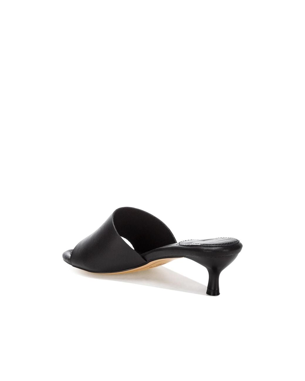 Rag & Co Black Vizzini Kitten Heel Sandals