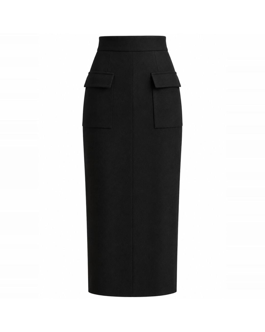 The Ethos Studio Black Pillar Skirt