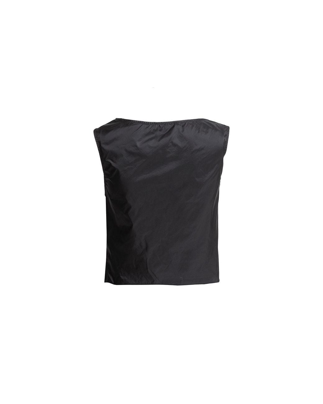 Audrey Vallens Black Spades 2 Gathered Seam Vest