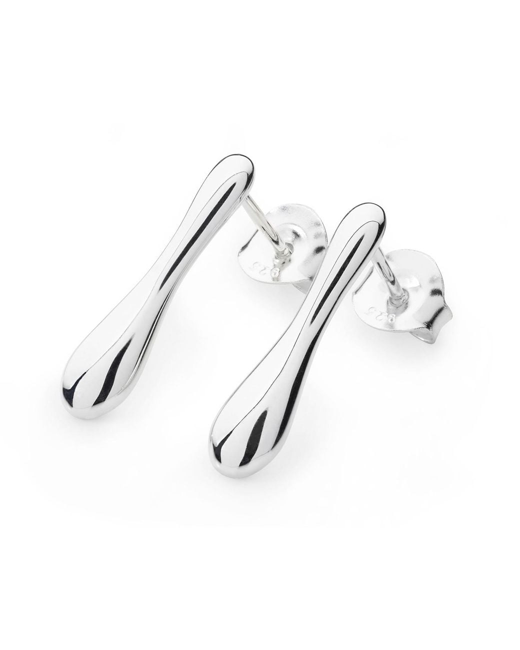 Lucy Quartermaine Metallic Solid Sterling Drop Studs