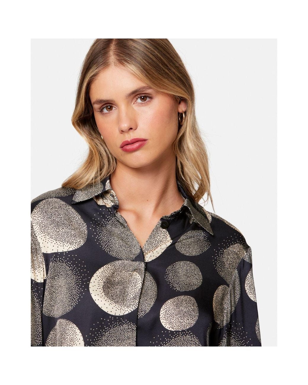 Helen Mcalinden Gray Viola & Ivory Print Blouse