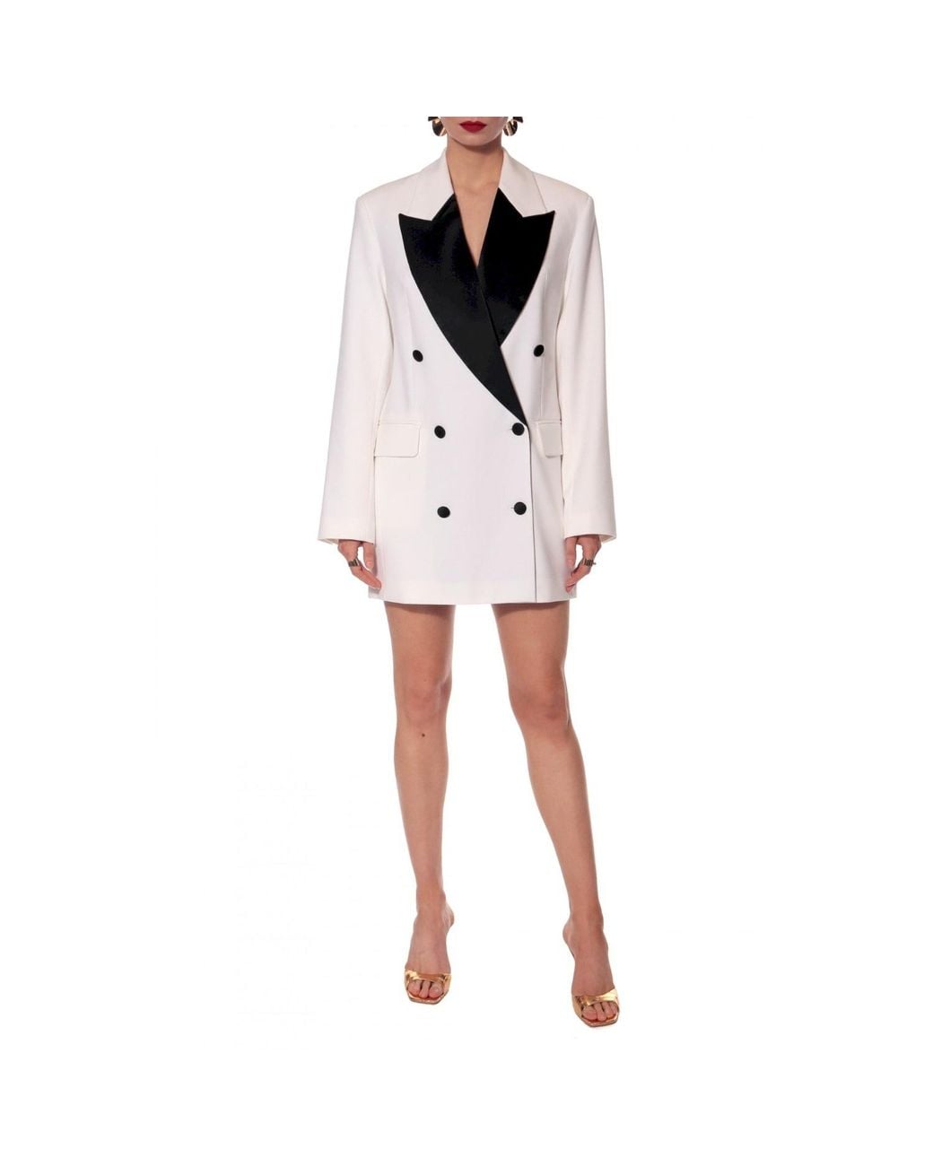 AGGI by HALEWSKI White Morgana And Bridal Blazer Dress