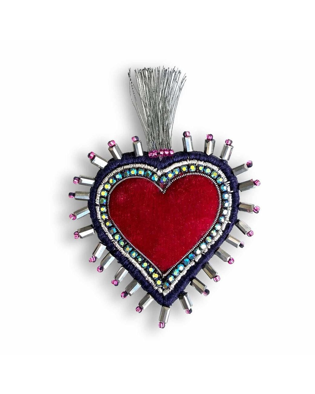VETKA Red Heart Brooch – Scarlet Shadow