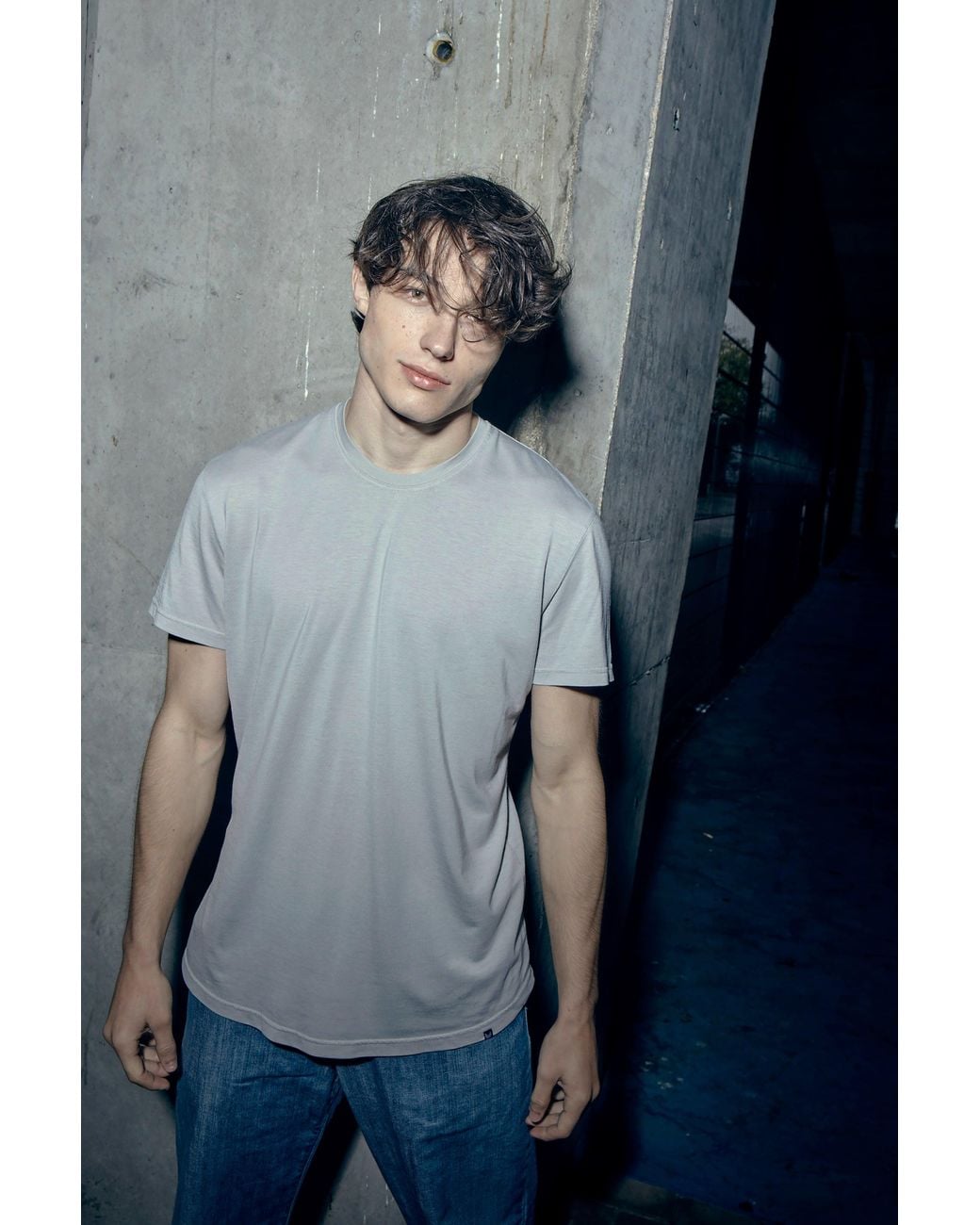 Bdxy Studio Gray The Actor T-Shirt for men