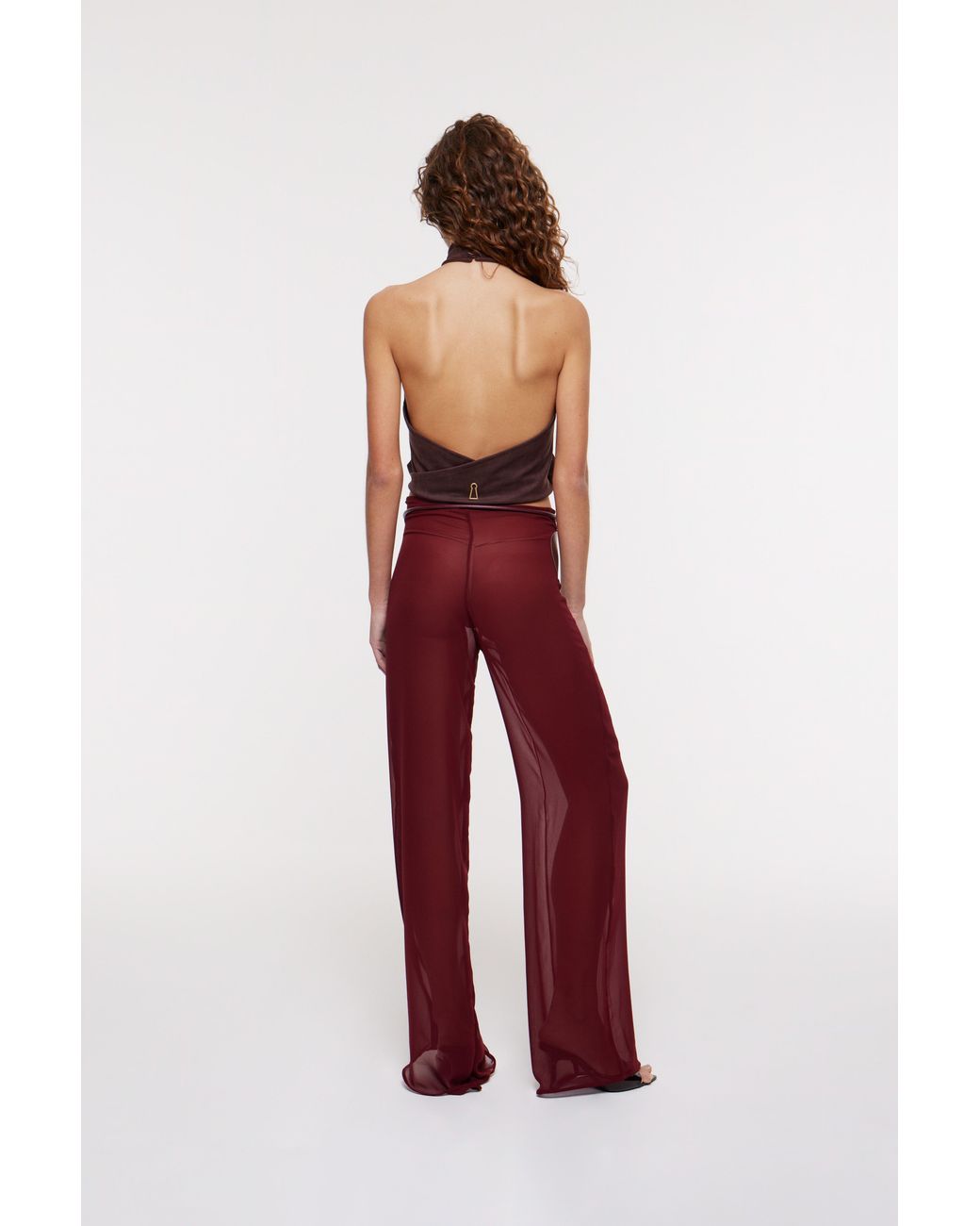 Bianca Resortwear Red Deva Wrap Trousers