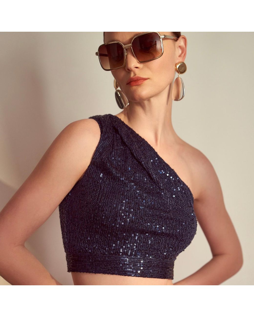 Emma Wallace Blue Yan Top