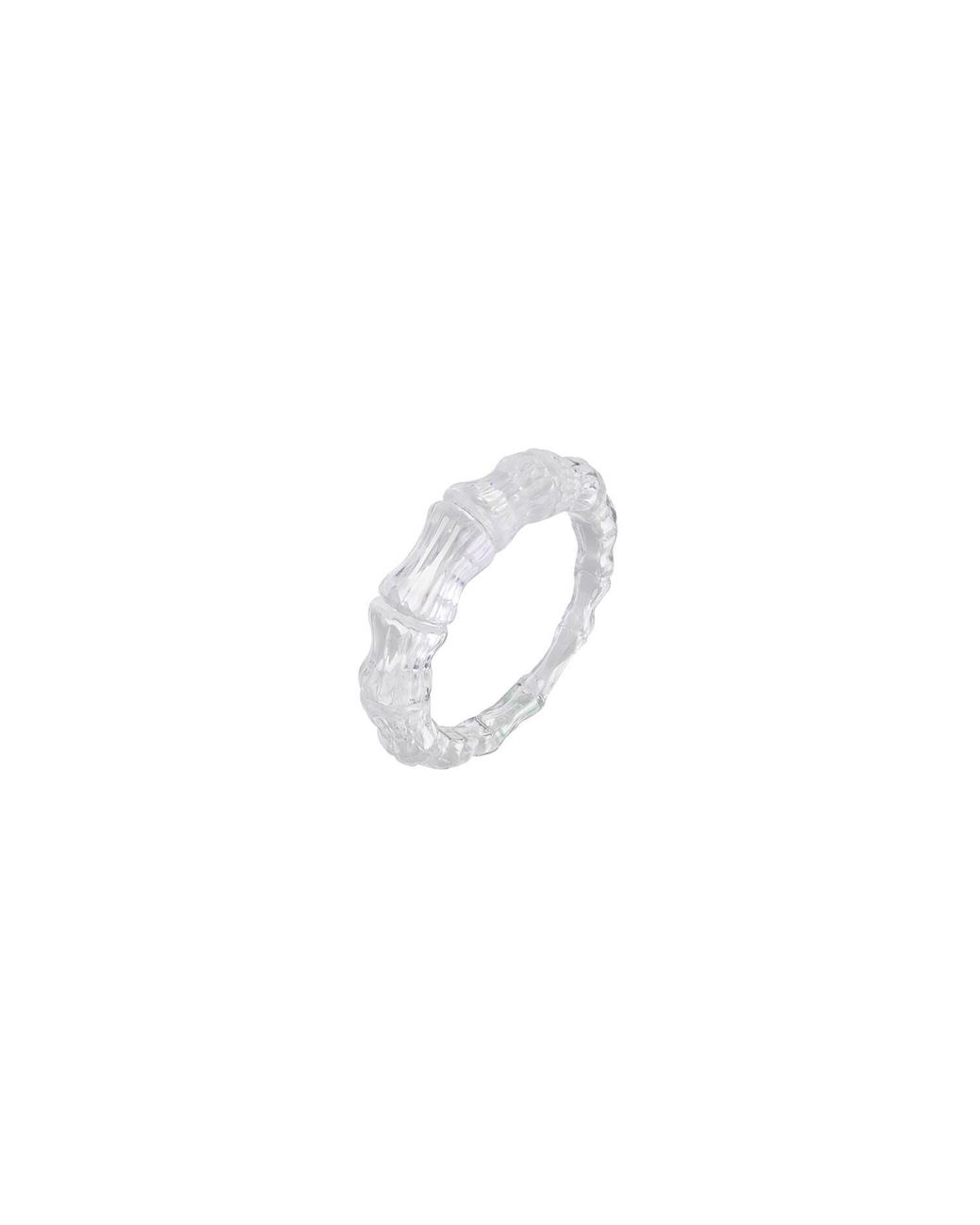Gold & Honey White Bamboo Ring