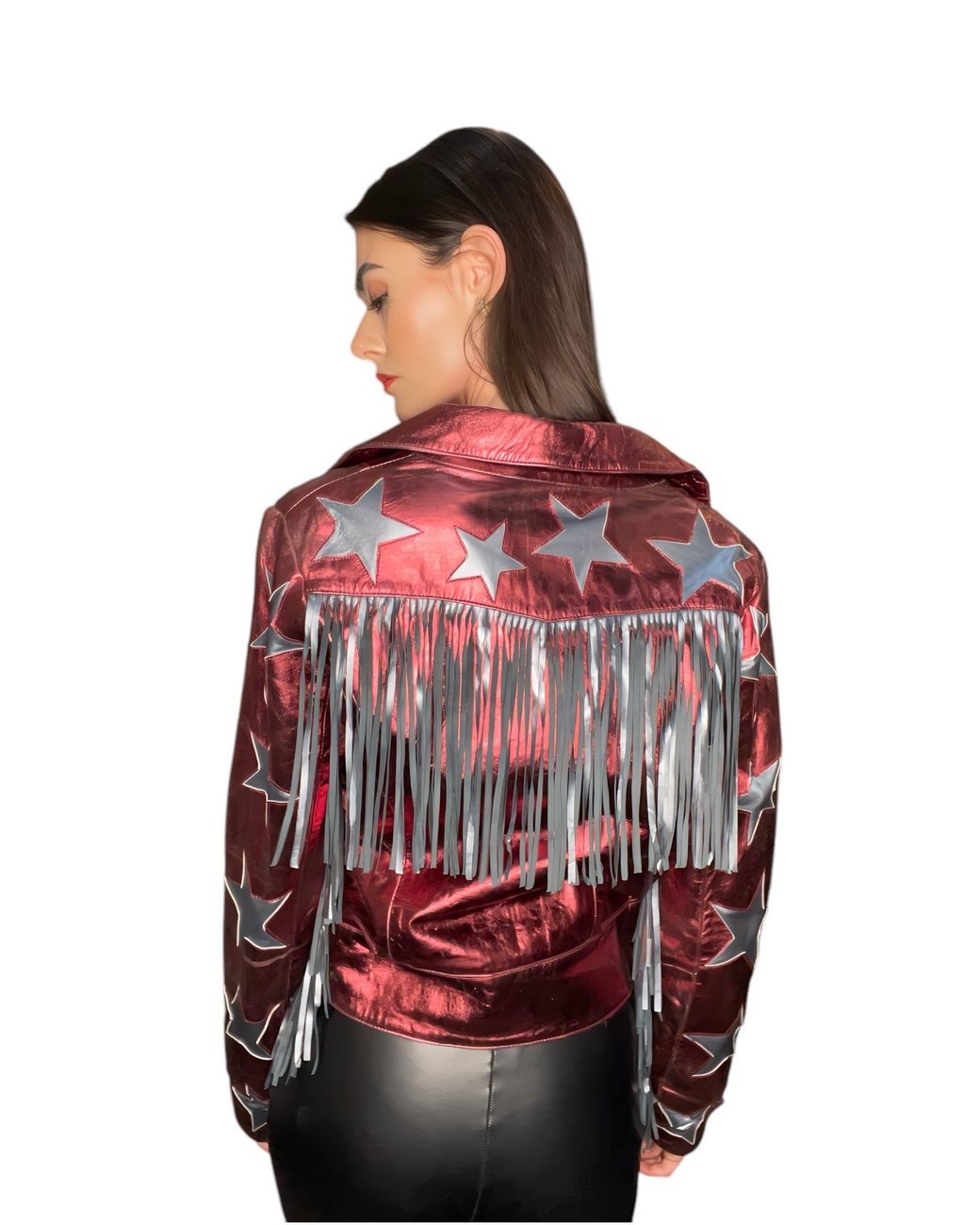 Any Old Iron Red Metallic Hell For Leather Moto