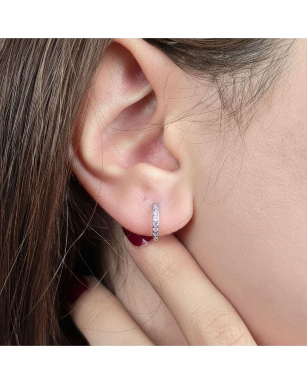 Sophelia Metallic Alexandrite June Birthstone Small Huggie Hoops