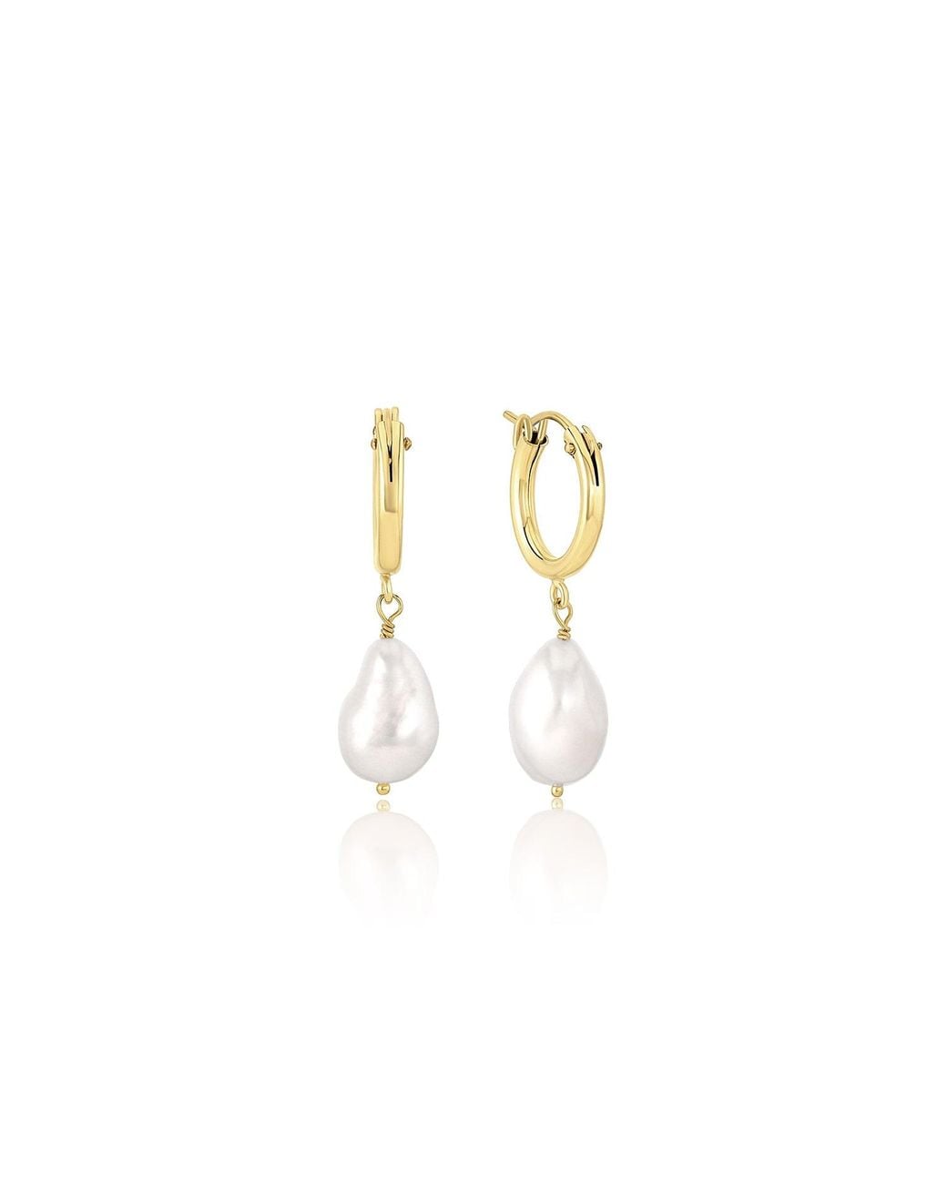 SET & STONES Metallic Adelle Hoops