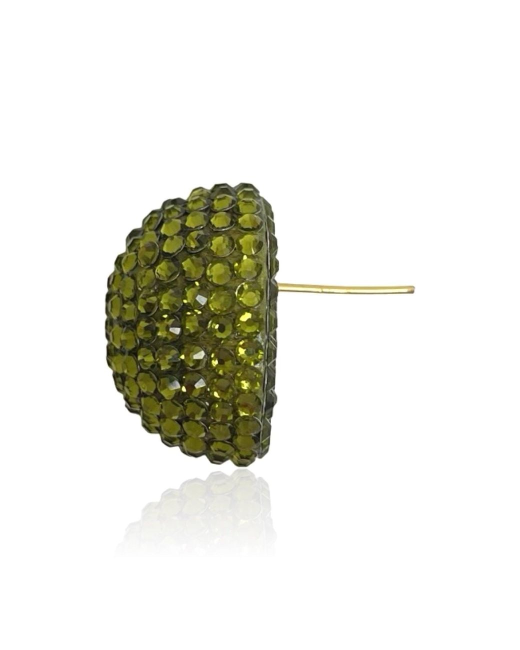PINAR OZEVLAT Green Disco Pebble Earrings