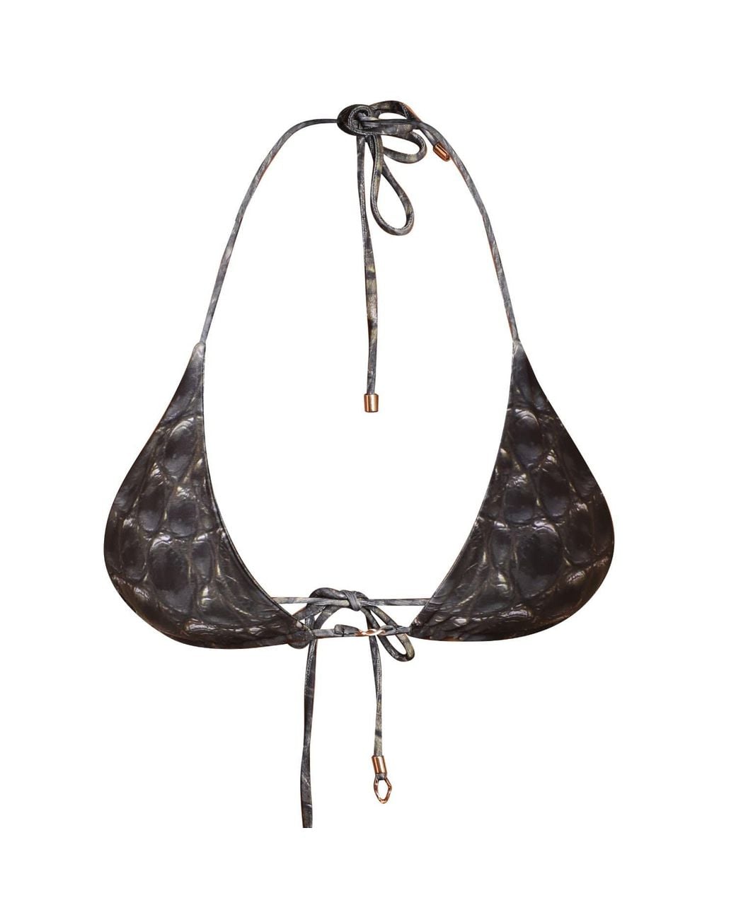 Animal Black Amazon Reversible Bikini Top
