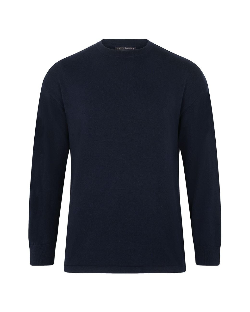 Paul James Knitwear Blue Lightweight Cotton Ollie Oversized Knitted Top for men
