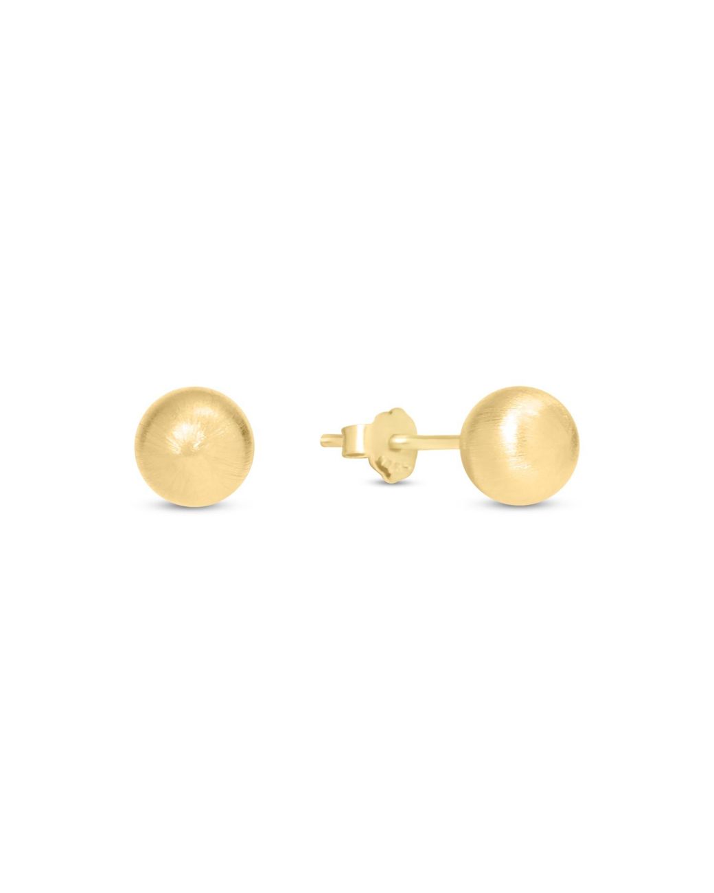 Esterah Yellow Matte Sphere Studs