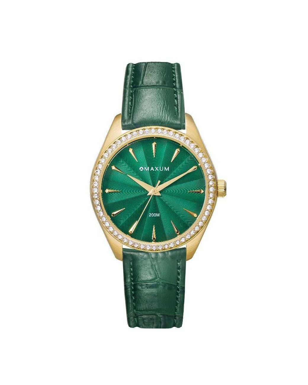 Maxum Green Sydney Box Set -Includes Bracelet Watch With Leather Strap