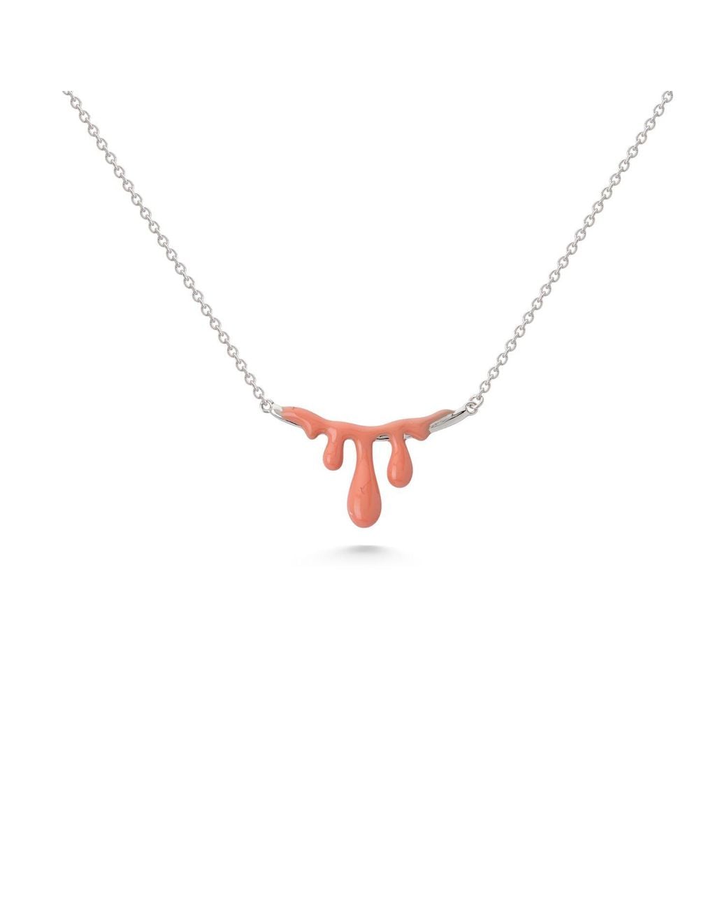 Dolcetto Designs Metallic Gelato Tangerine Necklace