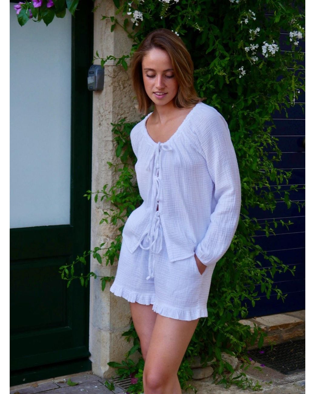 Mind Traveler White Paula Blouse