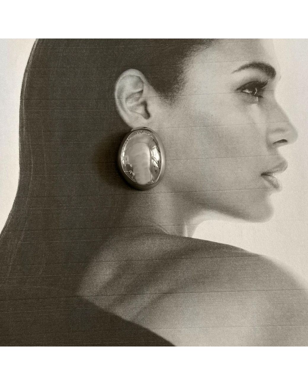 VIEA Gray Mona Dome Earrings