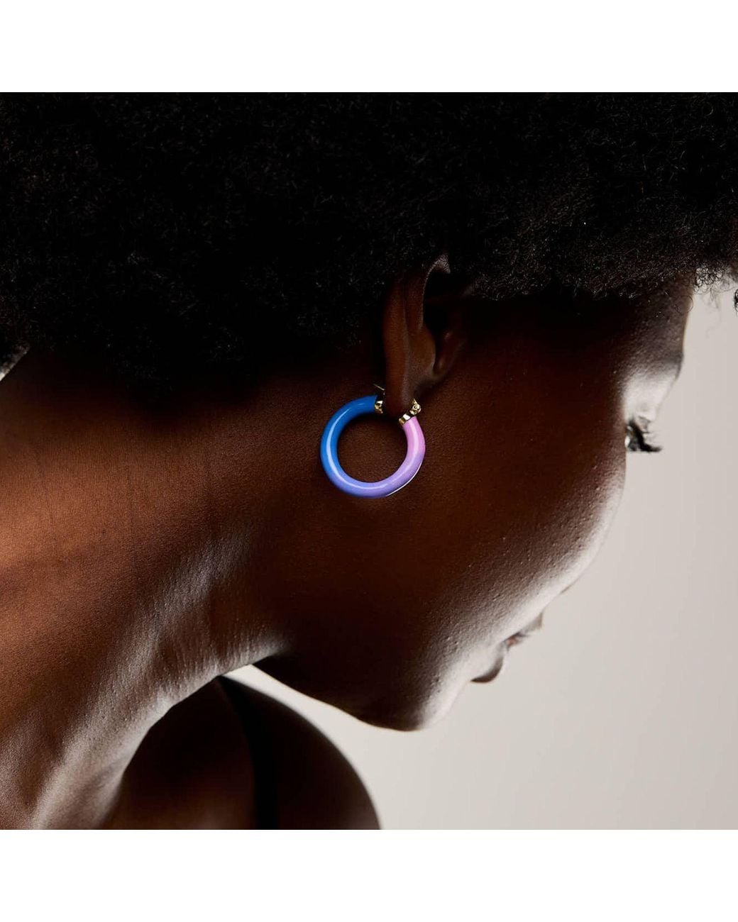 Dolcetto Designs Blue Tropicale Dawn Hoop