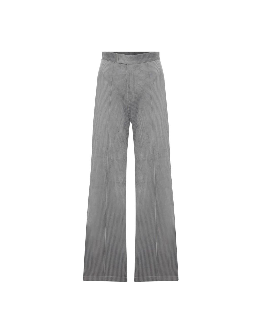 NAZLI CEREN Gray Bicolle Corduroy Trousers