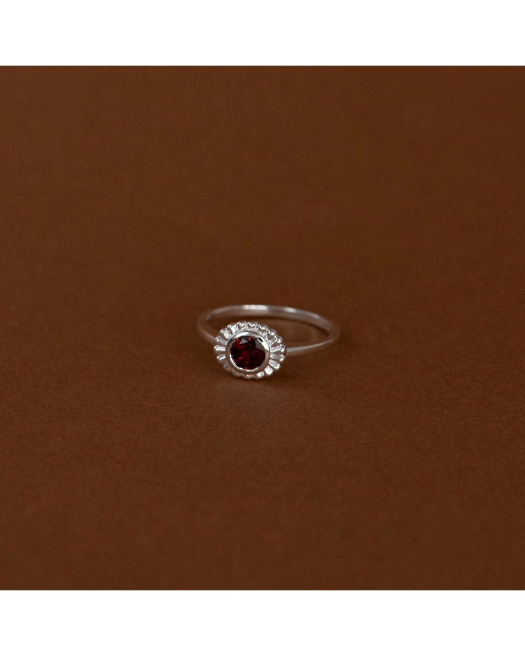 Zoe & Morgan Multicolor Odette Ring With Garnet