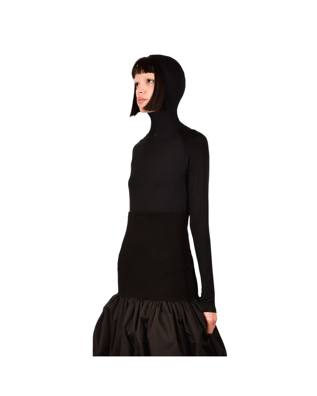 Ioana Ciolacu Black Hooded Bamboo Body