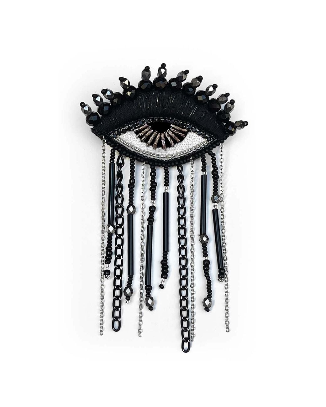 VETKA Black Statement Eye Brooch- Sorcerer's Sight