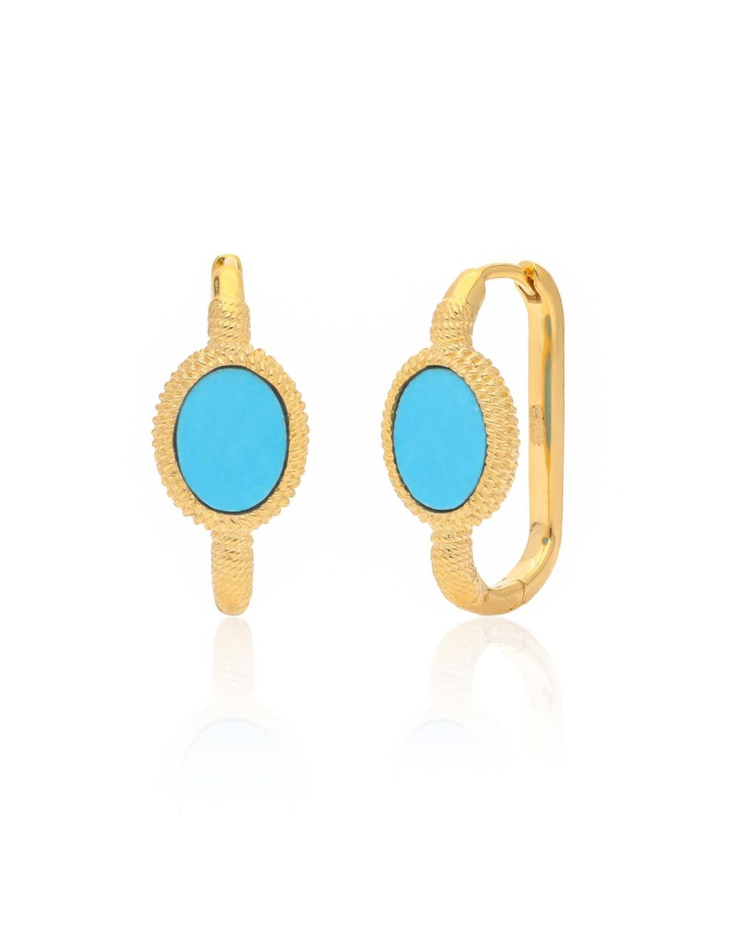 Preeti Sandhu Blue Kora Link Hoops