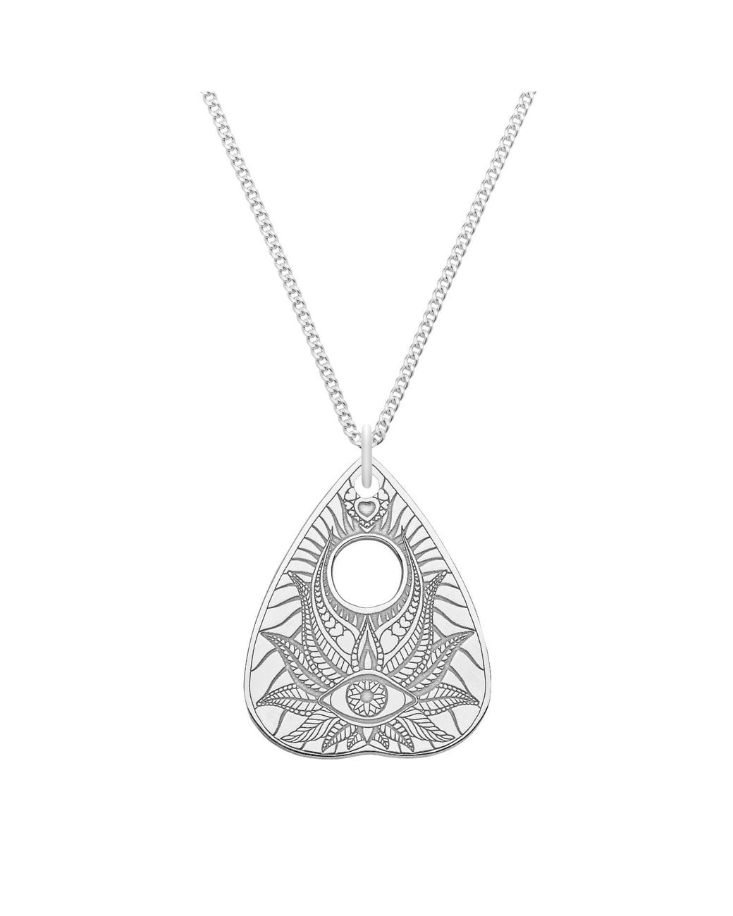 CarterGore Metallic Small Sterling Lotus Flower Planchette