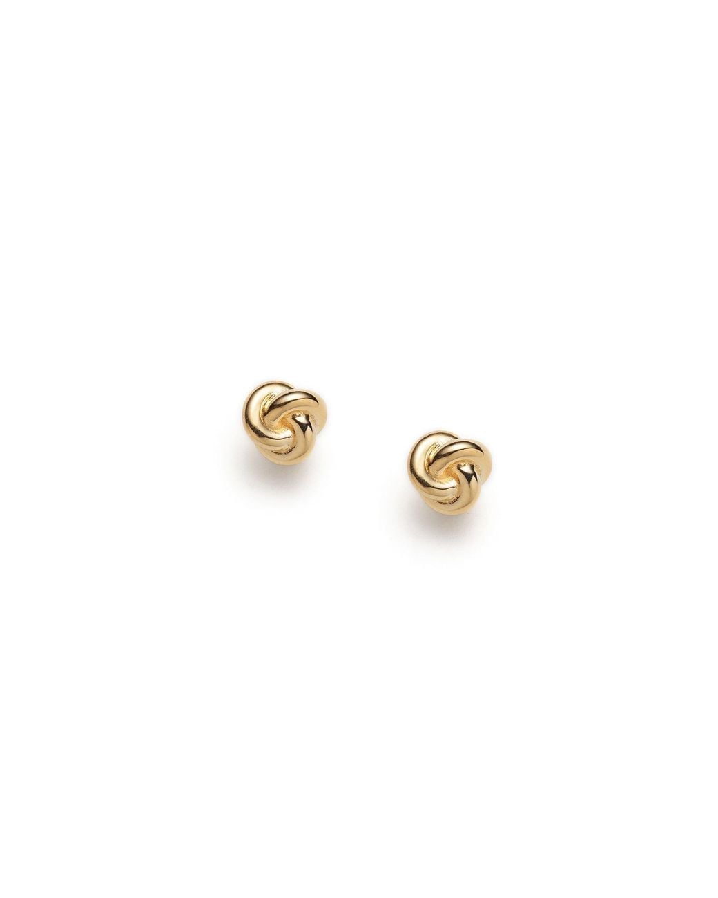 With Love Darling Metallic Knot Stud