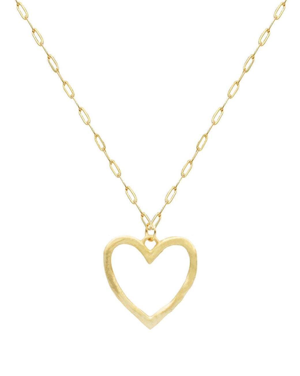 Marcia Moran Metallic Palermo Heart Necklace
