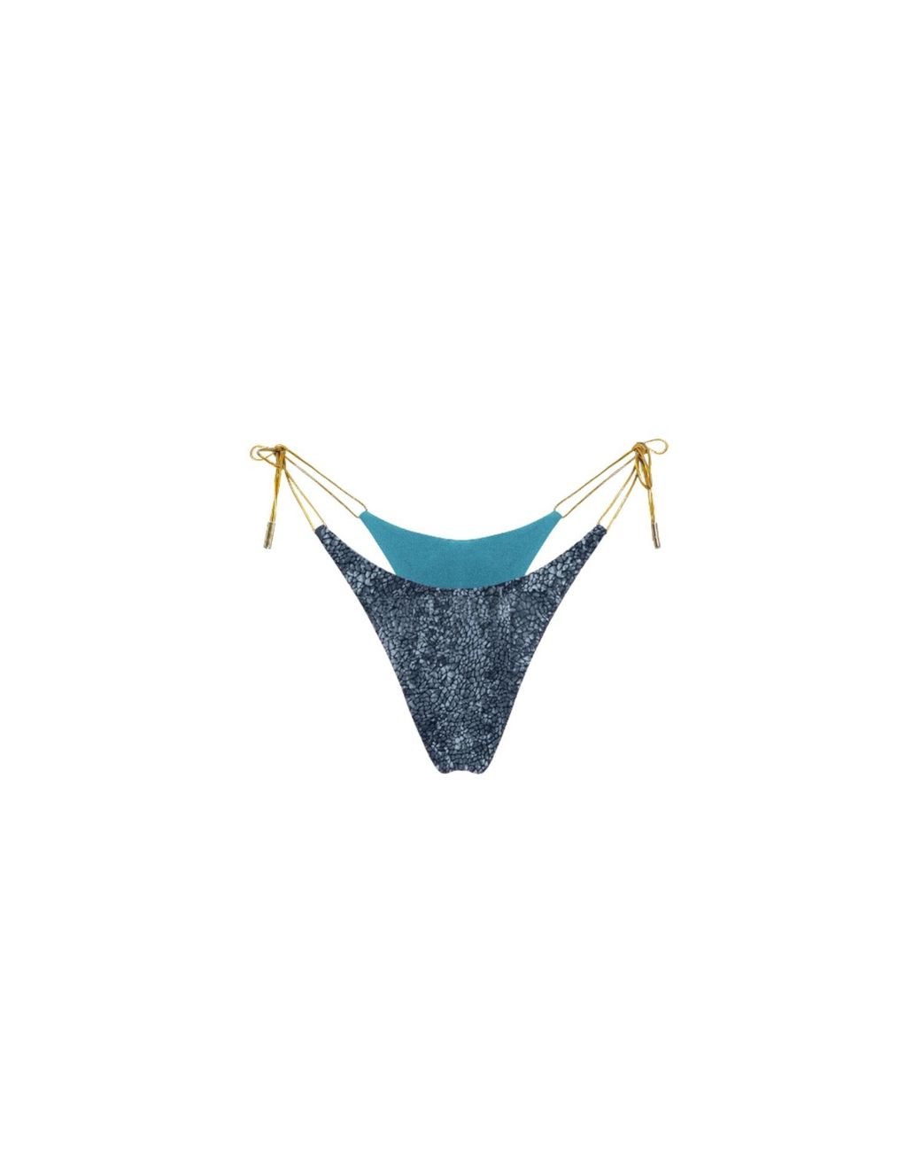Capri Swim™ Blue Mosaic Reversible Thongkini Bottom