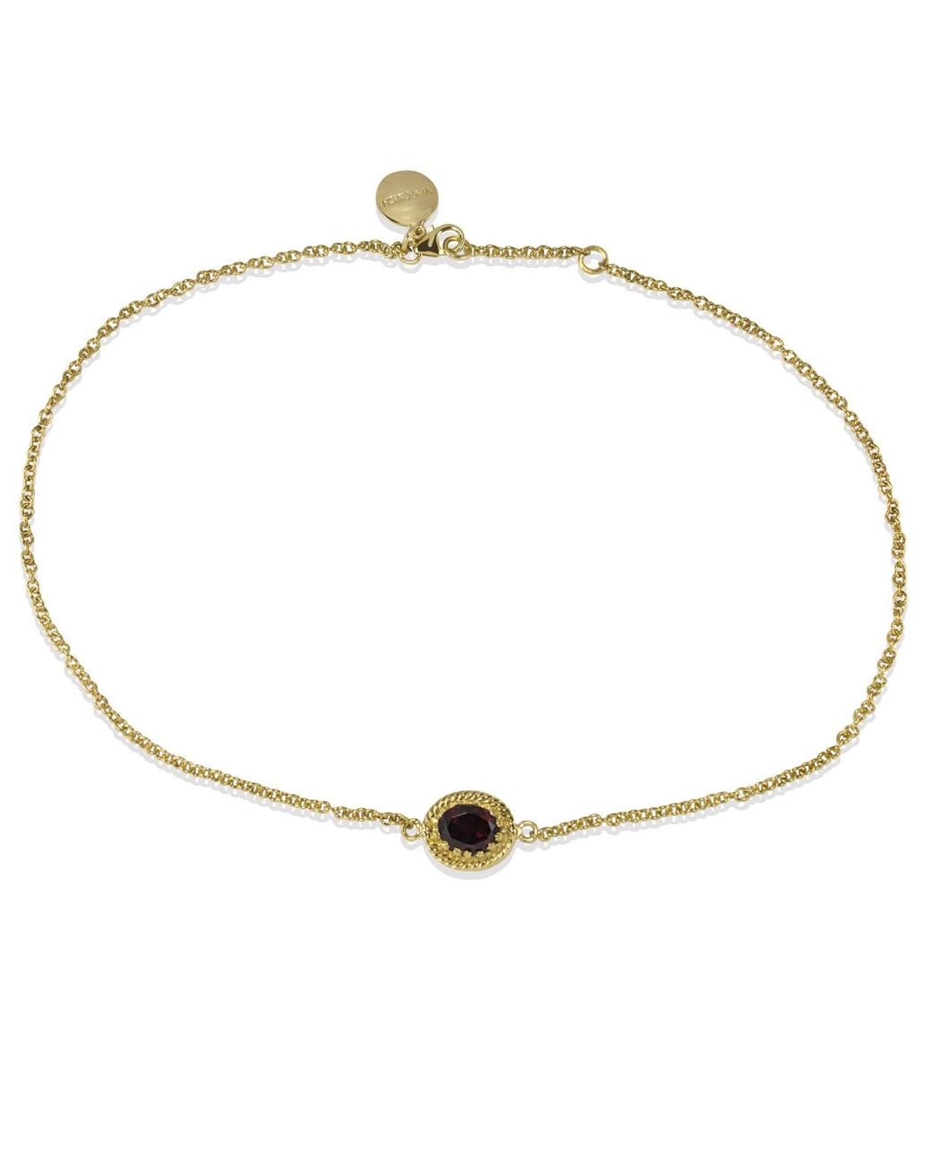 Vintouch Italy Metallic Luccichio Garnet Choker