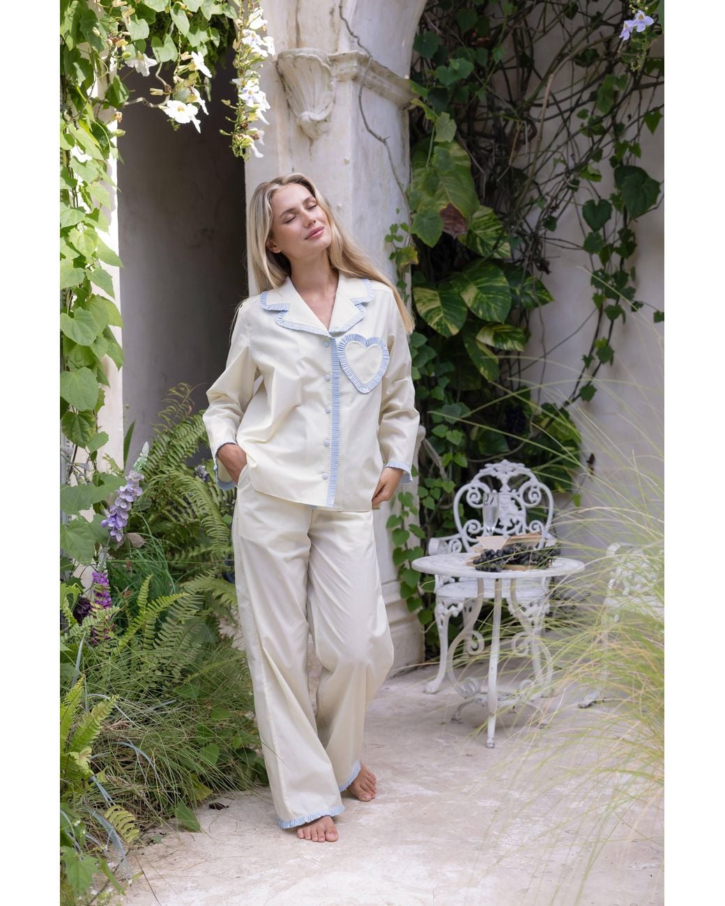 Love Letters X White Dolce Camelia Pyjama