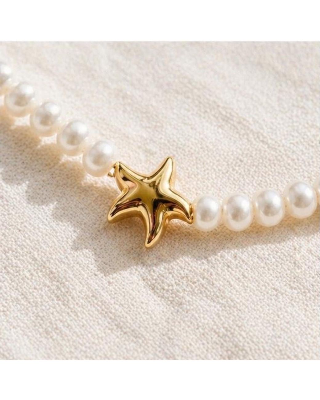 Lalinde Metallic Starfish Pearl Strand