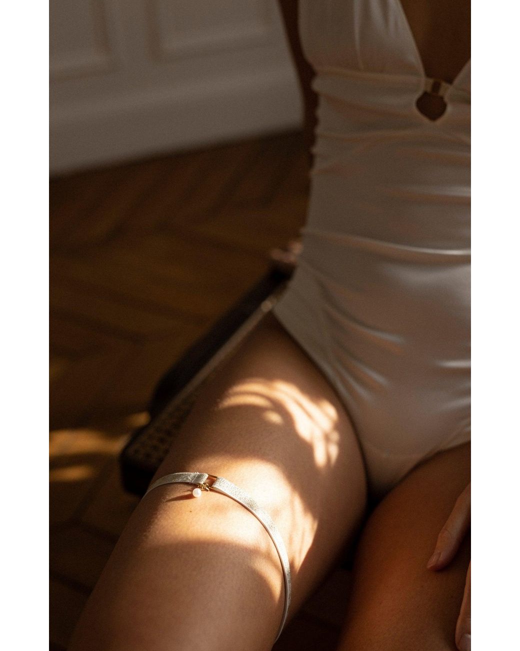 SAETA Paris Natural Jewel Garter