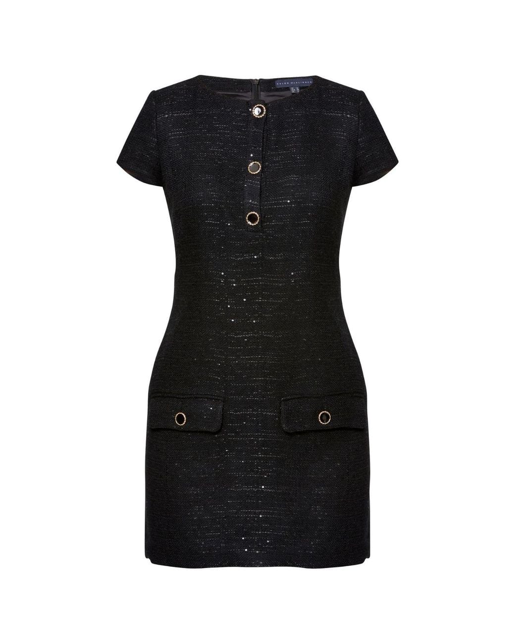 Helen Mcalinden Black Anouska Boucle Dress