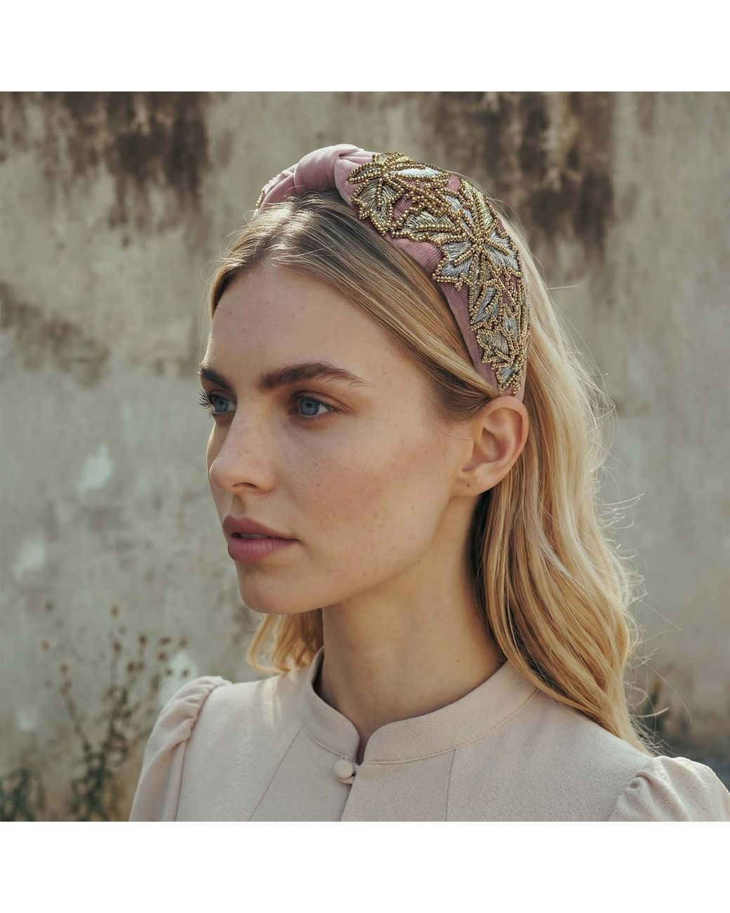 VETKA Brown Neutrals Velvet Headband Dreamlight Tiara